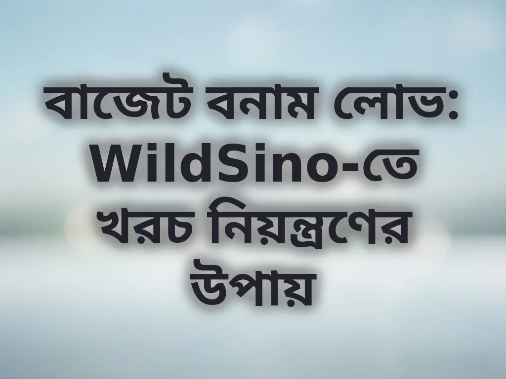 বাজেট কন্ট্রোল